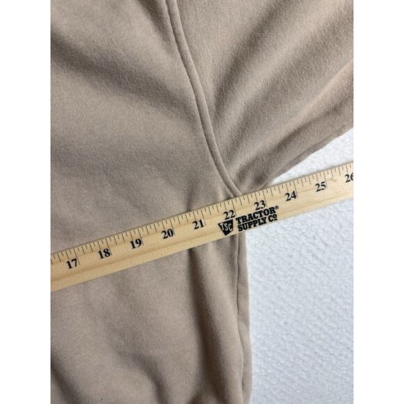 American Eagle Cropped Sweatshirt Women's Size Small Beige Quarter Zip - Picture 4 of 7